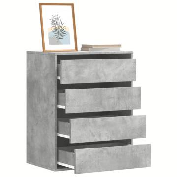 Corner Chest of Drawers in Concrete Grey - Stylish Storage Solution