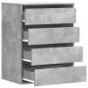 Corner Chest of Drawers in Concrete Grey - Stylish Storage Solution