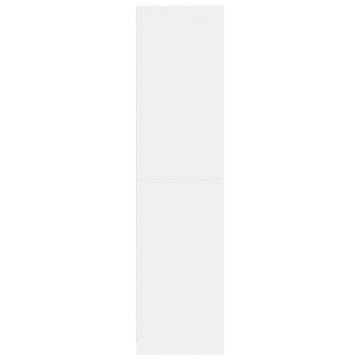 Stylish White Wardrobe 50x50x200 cm | Durable Engineered Wood