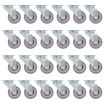 Swivel Casters 24 pcs 50 mm - Durable & Quiet | HipoMarket