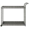 Stylish Grey Bar Cart - 100x45x83 cm Poly Rattan