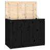 Laundry Box Black - Solid Pine Wood 88.5x44x66 cm