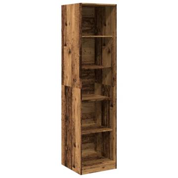 Stylish Old Wood Wardrobe - 50x50x200 cm Engineered Wood