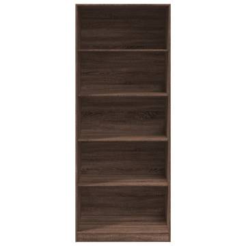 Stylish Brown Oak Wardrobe - 80x50x200 cm Engineered Wood