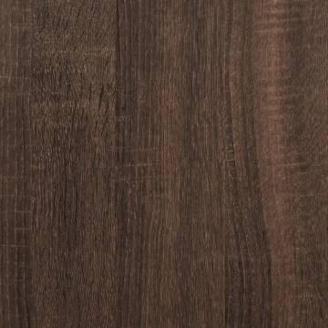 Stylish Brown Oak Wardrobe - 80x50x200 cm Engineered Wood