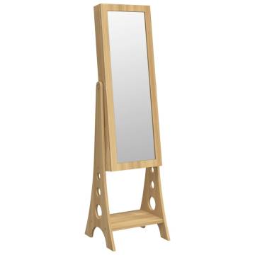 Stylish Mirror Jewellery Cabinet with LED Lights - Free Standing