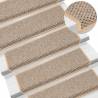  Stair Mats Self-adhesive Sisal-Look 15 pcs 65x21x4 cm Light Beige Colour light beige Quantity in Package 15 