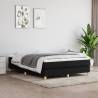 Box Spring Bed Frame Black 135x190 cm Double Fabric Colour black Size 4ft6 double Height 25 cm 