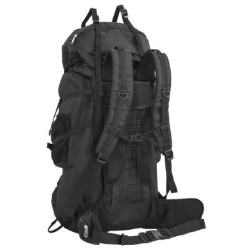 Hiking Backpack Black 60L - Durable Oxford Fabric