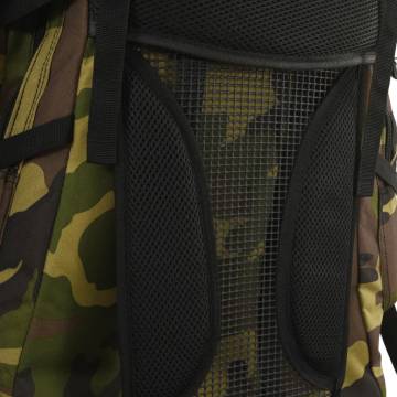 Hiking Backpack Green Camouflage 60L - Durable & Comfortable