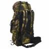 Hiking Backpack Green Camouflage 80L - Oxford Fabric