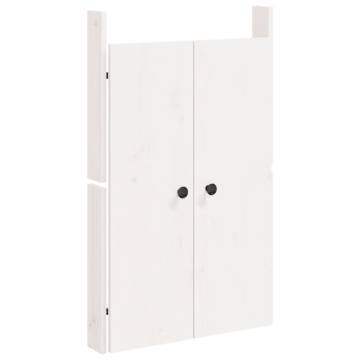 Outdoor Kitchen Doors - 2 pcs White Solid Pine | HipoMarket