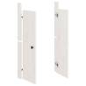 Outdoor Kitchen Doors - 2 pcs White Solid Pine | HipoMarket