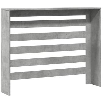 Radiator Cover Concrete Grey | Stylish Engineered Wood Design