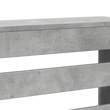 Radiator Cover Concrete Grey | Stylish Engineered Wood Design