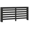 Stylish Black Radiator Cover - 175x20x82 cm Engineered Wood