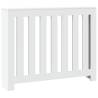 Radiator Cover White 104x20x82 cm - Stylish Engineered Wood