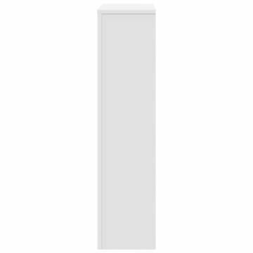 Radiator Cover White 104x20x82 cm - Stylish Engineered Wood