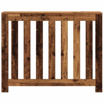 Stylish Radiator Cover in Old Wood - 104x20x82 cm