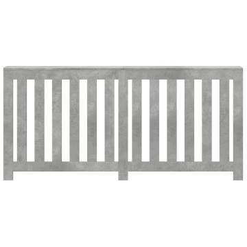 Stylish Radiator Cover in Concrete Grey - 175x20x82 cm