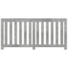 Stylish Radiator Cover in Concrete Grey - 175x20x82 cm