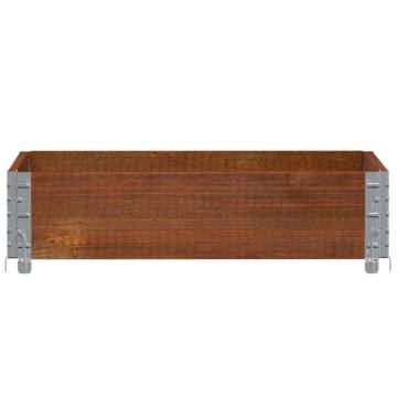 Pallet Collar Brown 80x60 cm Solid Wood Pine - HipoMarket