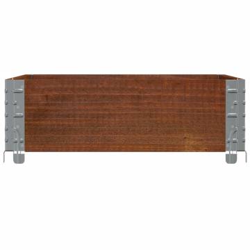 Pallet Collar Brown 80x60 cm Solid Wood Pine - HipoMarket