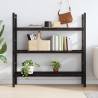 Wall Shelf Dark Brown 120x30 cm - Solid Oak Wood