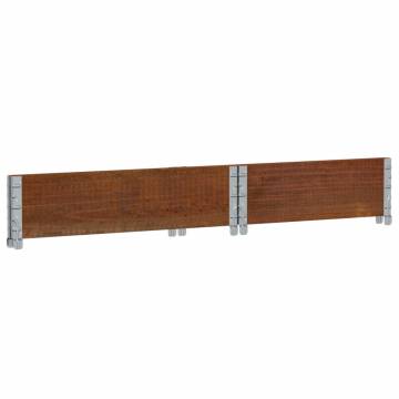 Pallet Collar Brown 80x60 cm Solid Wood Pine - HipoMarket