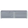 Pallet Collars 2 pcs Grey 150x50 cm Solid Wood Pine - HipoMarket