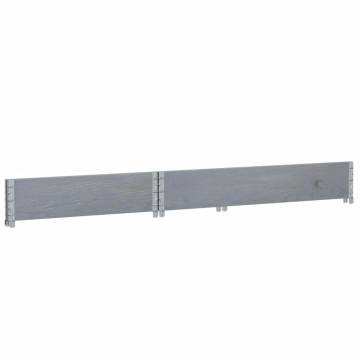 Pallet Collar Grey 120x80 cm | Solid Wood Pine for Storage