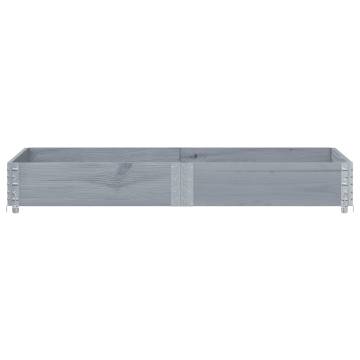 Pallet Collar Grey 150x100 cm Solid Wood Pine - HipoMarket