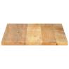 Table Top 80x50 cm - Solid Wood Mango for Rustic Charm