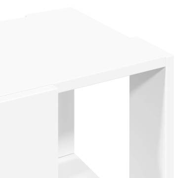 Stylish White Coffee Table | Engineered Wood 32x32x30 cm