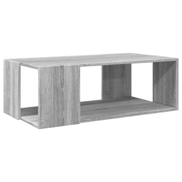 Stylish Grey Sonoma Coffee Table - 89.5x48x30 cm | HipoMarket