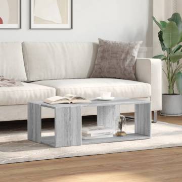 Stylish Grey Sonoma Coffee Table - 89.5x48x30 cm | HipoMarket