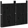 Elegant Black Outdoor Kitchen Doors - 50x9x82 cm Pine Wood