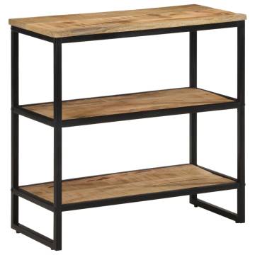 Solid Mango Wood Console Table | Rustic 70x35x70 cm | HipoMarket