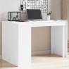  Office Desk White 123.5x73.5x75 cm Engineered Wood Colour white 