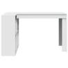 Stylish White Office Desk - 123.5x73.5x75 cm | HipoMarket