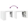 Stylish White Office Desk - 123.5x73.5x75 cm | HipoMarket