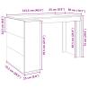 Stylish White Office Desk - 123.5x73.5x75 cm | HipoMarket