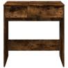 Stylish Dressing Table with Mirror in Smoked Oak | Hipo Market