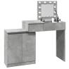 Dressing Table with LED in Concrete Grey - 115x37x110.5 cm