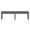 Elegant 2-Seater Garden Bench in Grey | Solid Pine Wood