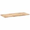 Table Top Rectangular 120x60 cm Solid Acacia Wood - Hipomarket