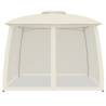 Cream Gazebo with Double Roof & Mesh Walls - 2.93x2.93m