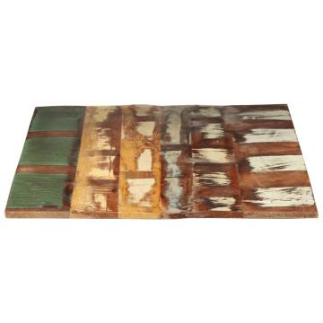 Rectangular Table Top 60x120 cm - Solid Reclaimed Wood