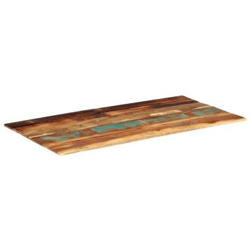 Rectangular Table Top 60x120 cm - Solid Reclaimed Wood