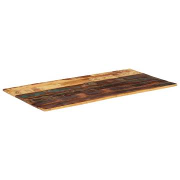 Rectangular Table Top 60x120 cm - Solid Reclaimed Wood